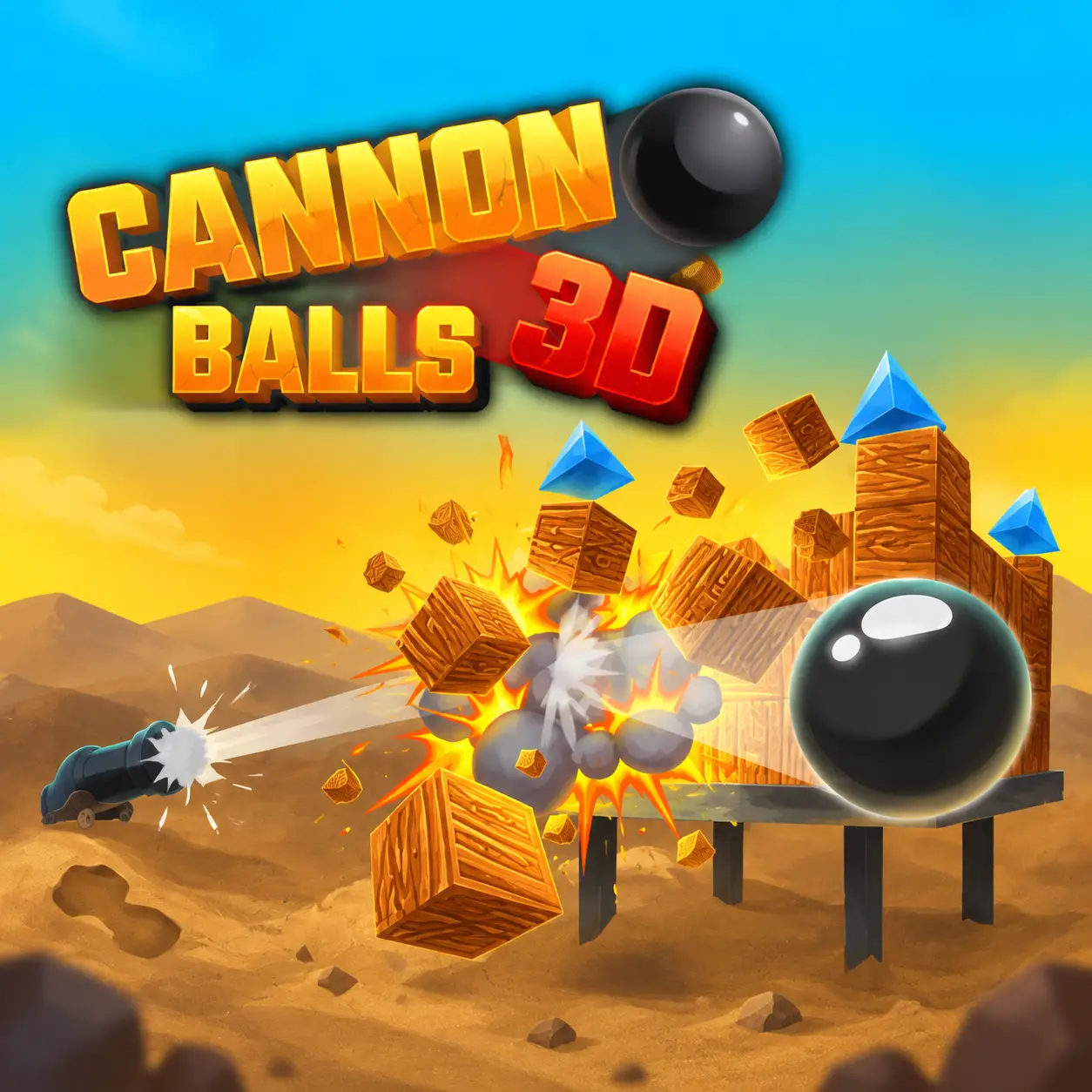 Cannon Balls 3D arcade shooting game thumbnail