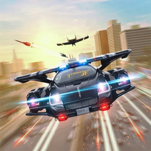 Flying Car Game Police Games game thumbnail